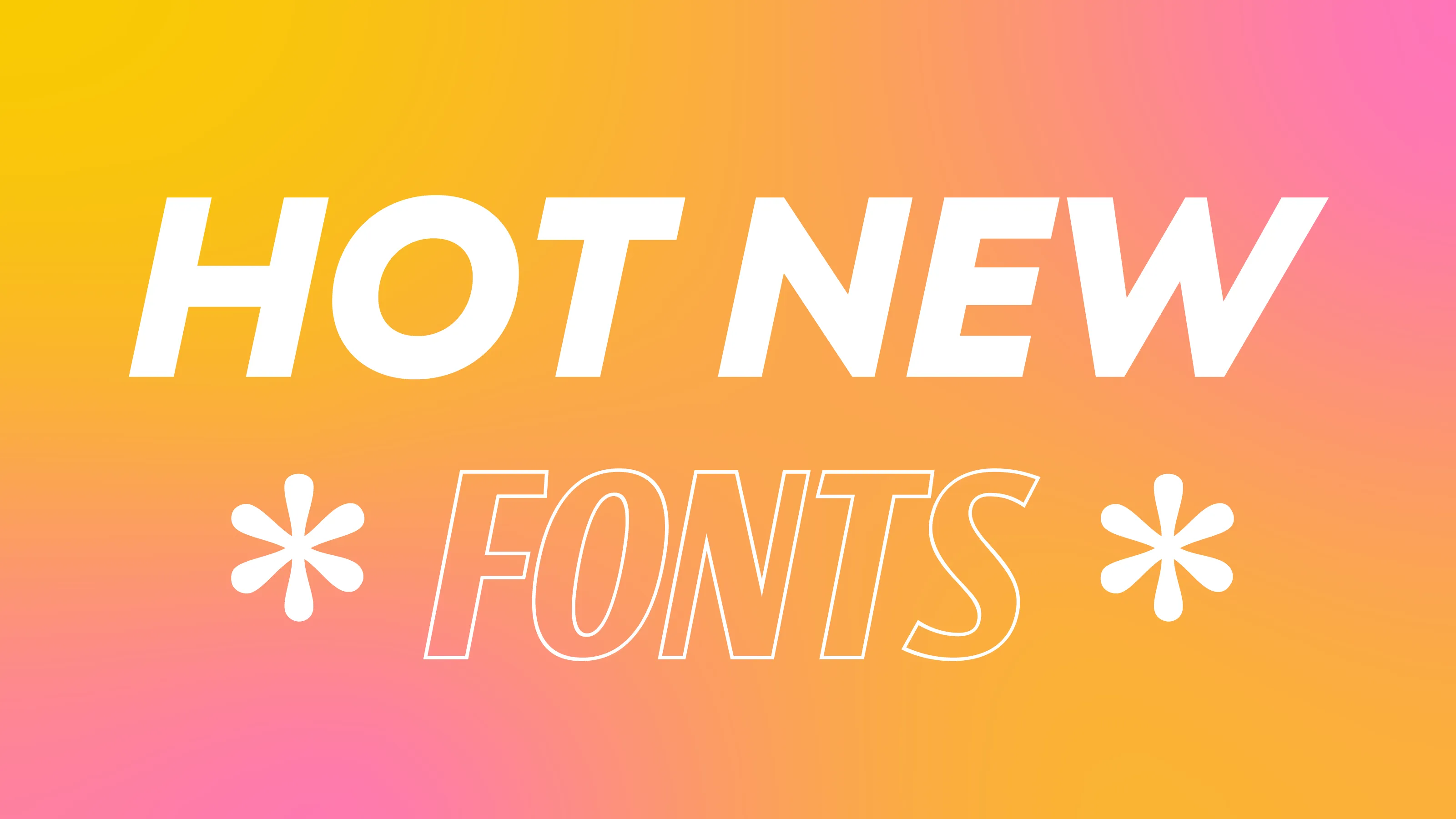 2026년 주목할 신규 베스트셀러 폰트 9선