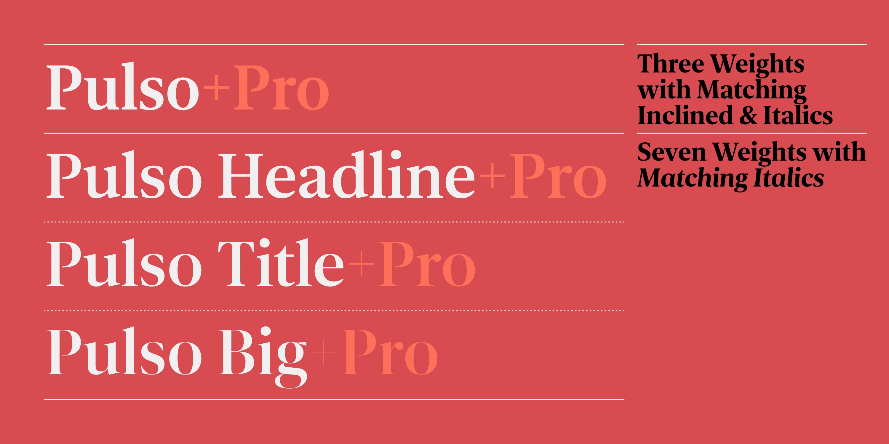 Pulso 폰트 스펙시멘 2