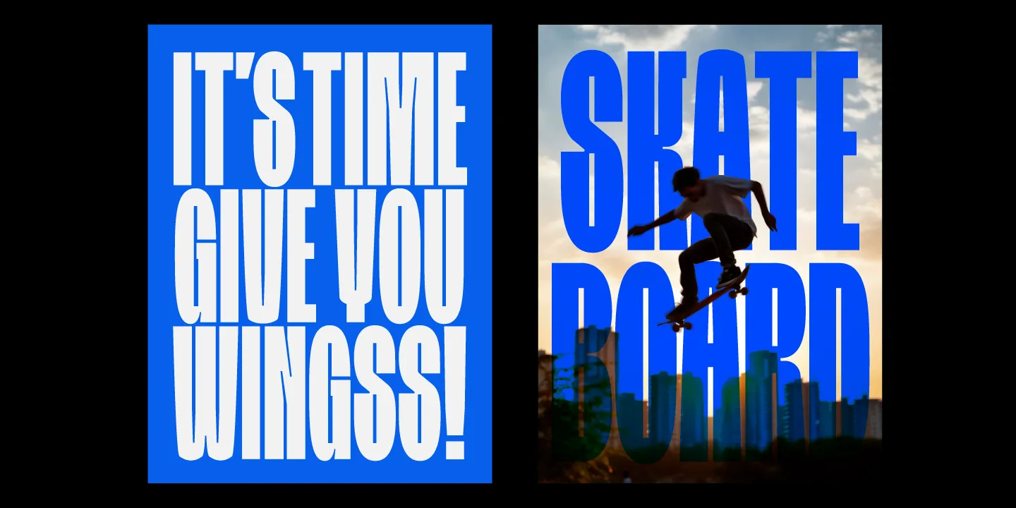 Skybold 폰트 스펙시멘 2