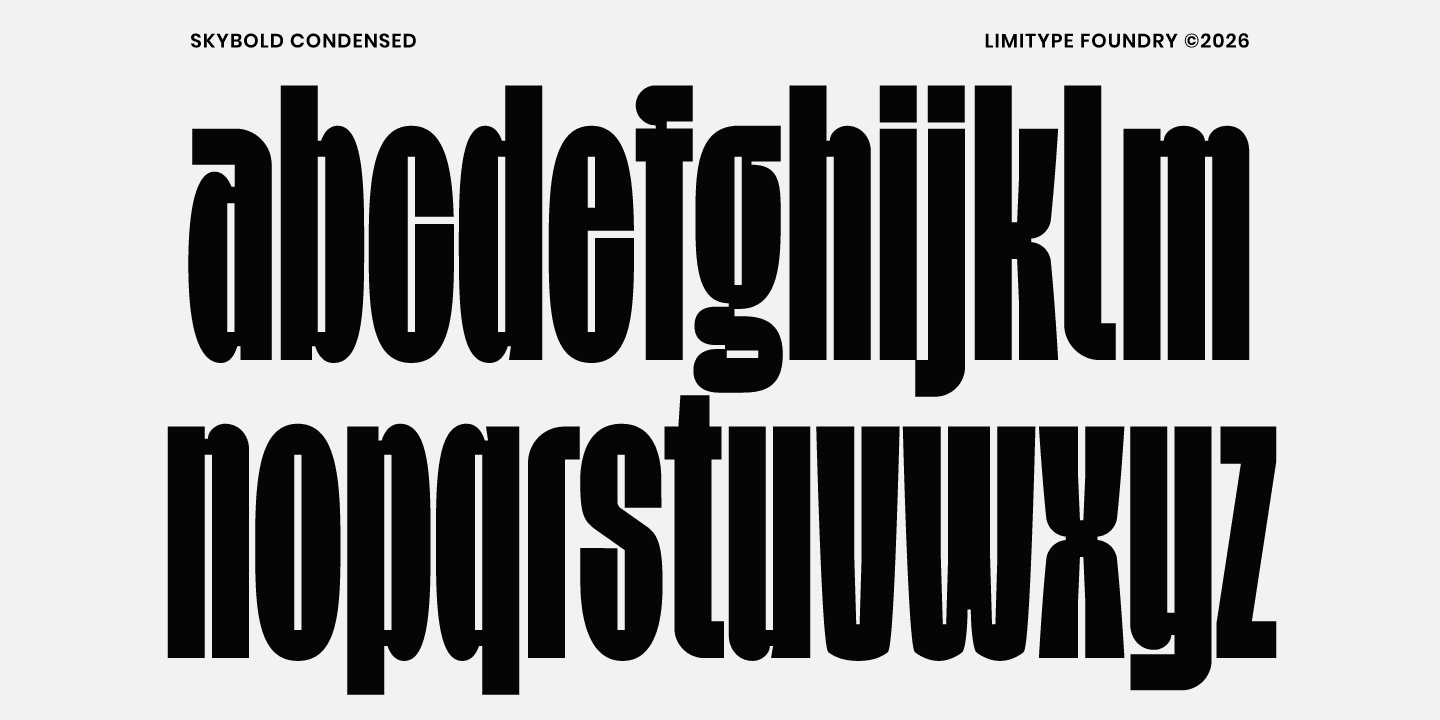 Skybold 폰트 스펙시멘 4