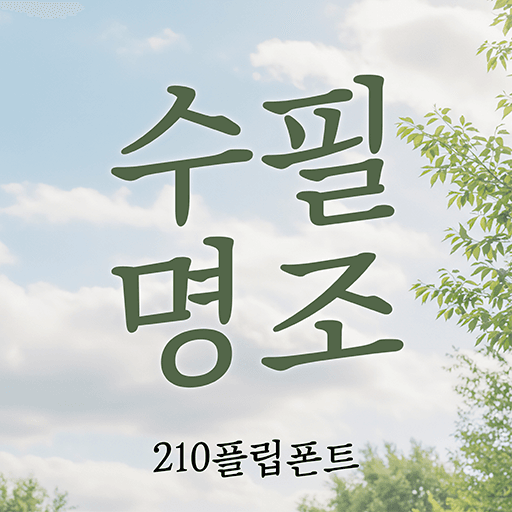 210수필명조 플립폰트 앱 아이콘
