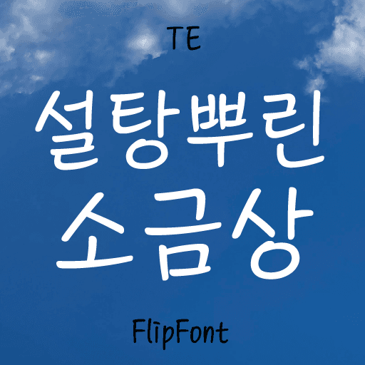 TE 설탕뿌린소금상 플립폰트 앱 아이콘